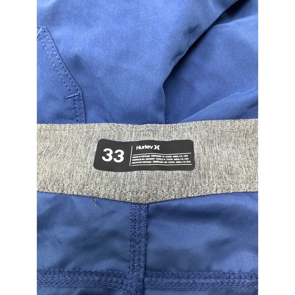 Hurley Mens 33 Mystic Navy One & Only 2.0 Boardshorts 21" Swim Beach Surf I23-26 - Picture 7 of 9